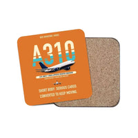 Thumbnail for Airbus A310-200P2F design on orange 1 piece coaster