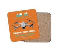 Thumbnail for DJI Air 2S design on orange 1 piece coaster