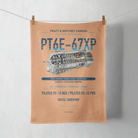 Thumbnail for PT6E-67XP design on orange towel