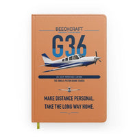 Thumbnail for Beechcraft Bonanza G36 design on orange notebook