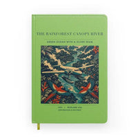 Thumbnail for VINTAGE G4403 - The Rainforest Canopy River - Designed Notebooks design on lightgreen