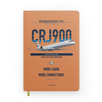 Thumbnail for Bombardier CRJ900 design on orange notebook