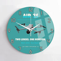 Thumbnail for DJI Air 3S design on turquoise no frame wall clock