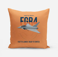 Thumbnail for Eurofighter Typhoon FGR4 design on orange pillow