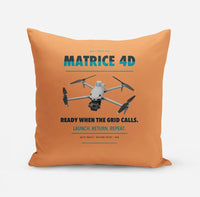 Thumbnail for DJI Matrice 4D design on orange pillow