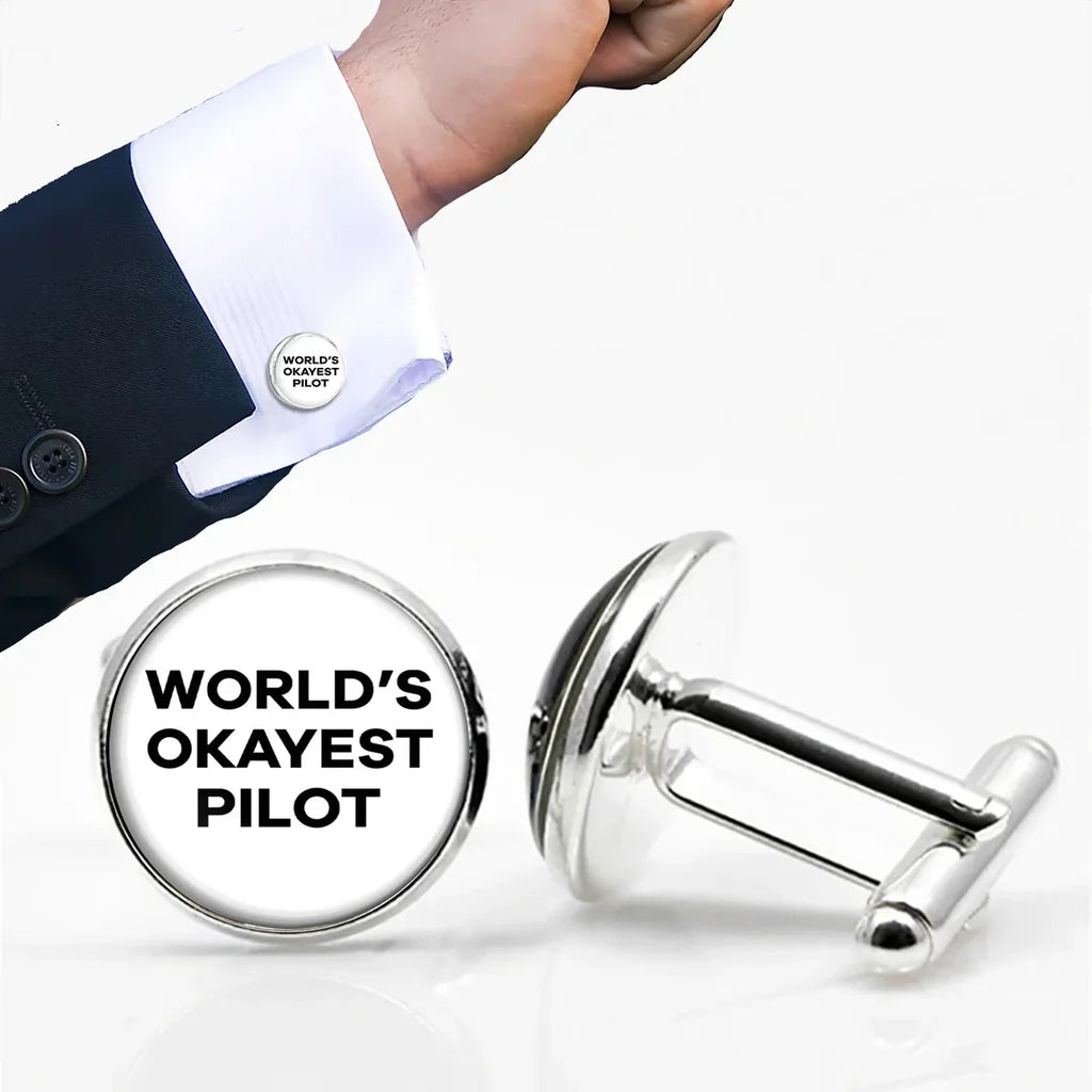World's Okayest Pilot Cuff Links - view 10