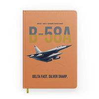 Thumbnail for B-58A Hustler design on orange notebook