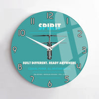 Thumbnail for Ascent AeroSystems Spirit design on turquoise no frame wall clock