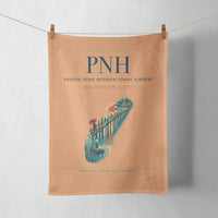 Thumbnail for Phnom Penh International Airport (PNH) design on orange towel