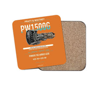 Thumbnail for PW1500G design on orange 1 piece coaster