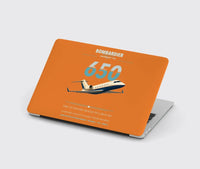 Thumbnail for Bombardier Challenger 650 design on orange MacBook case