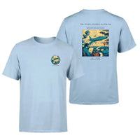 Thumbnail for VINTAGE G4393 - The Storm Chaser's Notebook - Double-Side T-Shirt design on lightblue double side t shirt