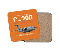 Thumbnail for C-390 Millennium design on orange 1 piece coaster