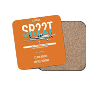 Thumbnail for Cirrus SR22T design on orange 1 piece coaster