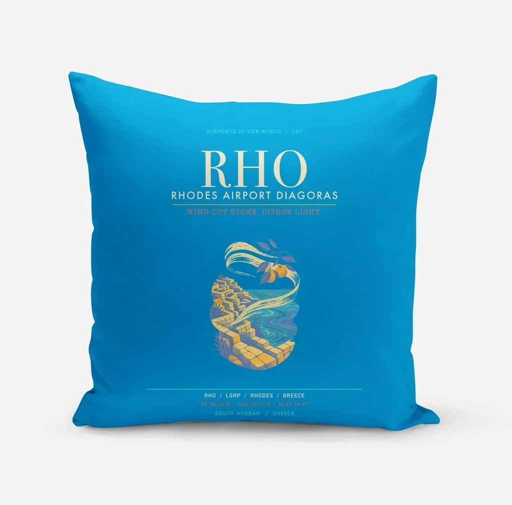 Rhodes Airport Diagoras RHO - Meltemi Citrus Stone Loom - Turquoise