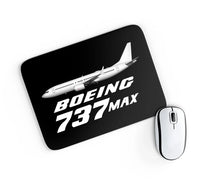 Thumbnail for The Boeing 737Max aviation design on neoprene with anti-slip base mouse pad.