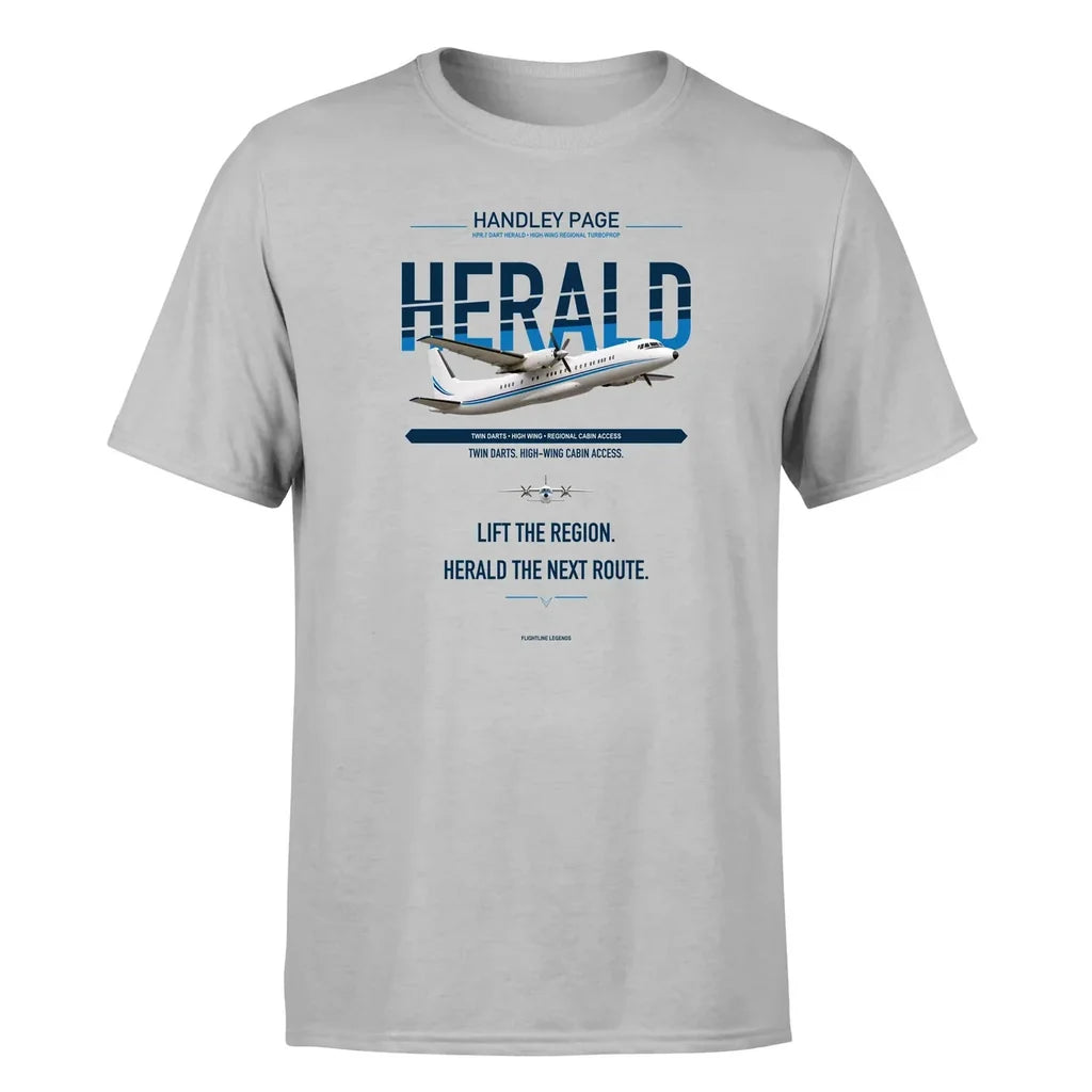 Handley Page HPR.7 Dart Herald design on light gray single side