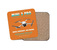 Thumbnail for DJI Mini 3 Pro design on orange 1 piece coaster