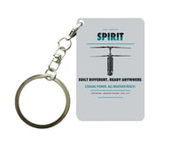 Thumbnail for Ascent AeroSystems Spirit Key Chain design on light gray key chain