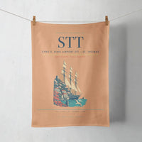 Thumbnail for Cyril E. King Airport (STT) design on orange towel