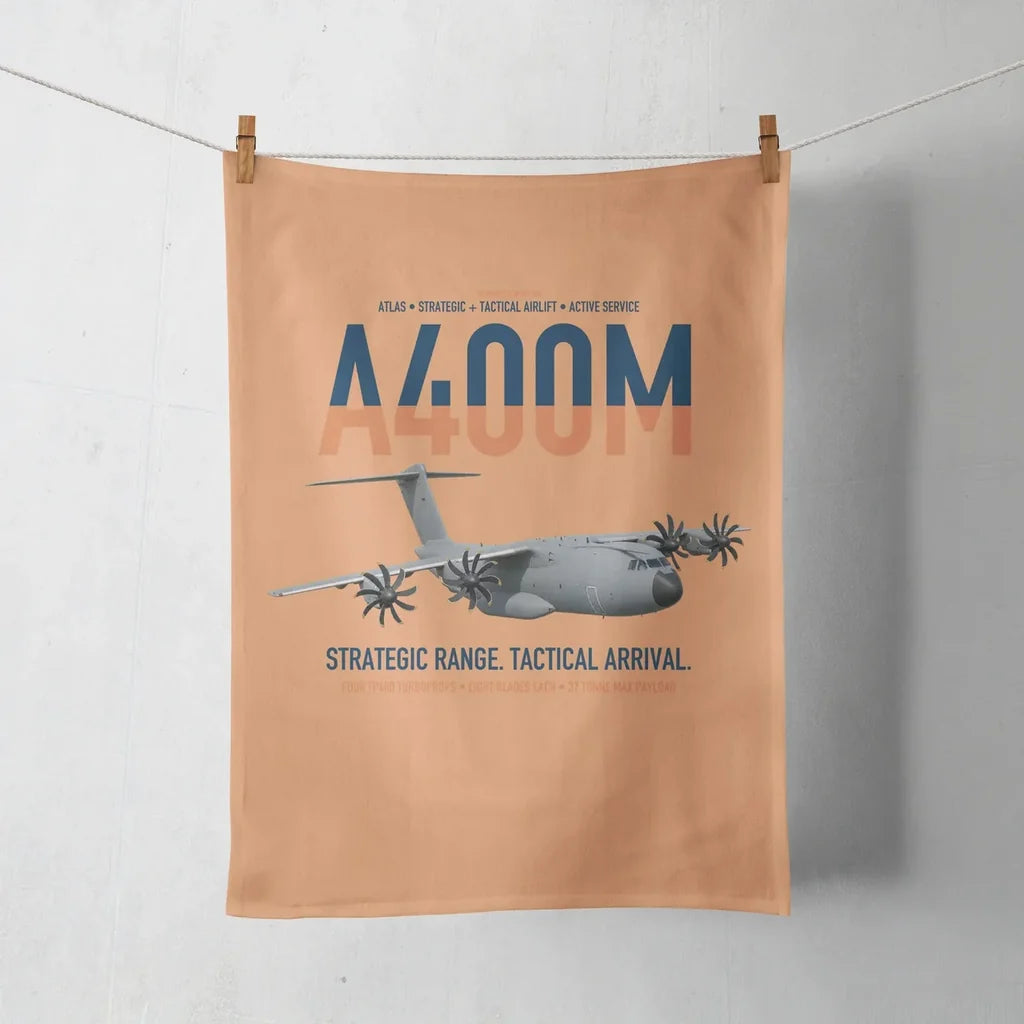 Airbus A400M Atlas design on orange towel