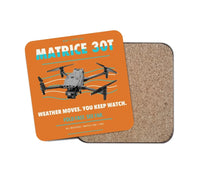 Thumbnail for DJI Matrice 30T design on orange 1 piece coaster