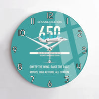 Thumbnail for Cessna Citation 650 - Citation III design on turquoise no frame wall clock
