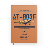 Thumbnail for Air Tractor AT-802F design on orange notebook