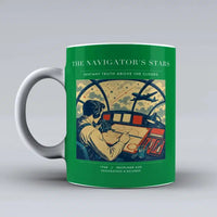 Thumbnail for VINTAGE G4297 - The Navigator's Stars - Ceramic Mug design on green