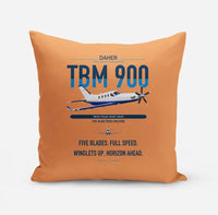 Thumbnail for Daher TBM 900 design on orange pillow