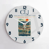 Thumbnail for Avram Iancu Cluj International Airport CLJ Wall-Clock No-Frame - Light Gray