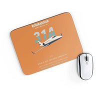 Thumbnail for Bombardier Learjet 31A design on orange rectangle mouse pad