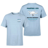 Thumbnail for DJI Phantom 4 RTK design on light blue t shirt