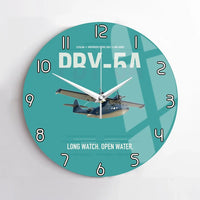 Thumbnail for PBY-5A Catalina design on turquoise no frame wall clock
