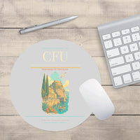 Thumbnail for Corfu International Airport 'Ioannis Kapodistrias' CFU Mouse-Pad Round - Light Gray