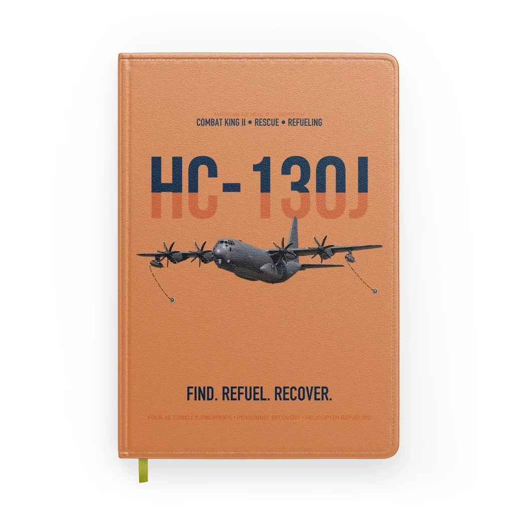 HC-130J COMBAT KING II design on orange notebook