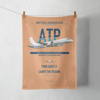 Thumbnail for British Aerospace ATP design on orange towel
