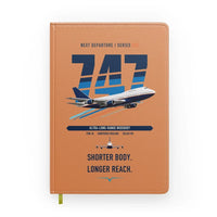 Thumbnail for Boeing 747SP design on orange notebook
