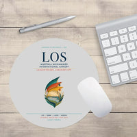 Thumbnail for Murtala Muhammed International Airport (LOS) design on light gray round mouse pad