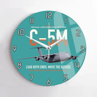 Thumbnail for C-5M Super Galaxy design on turquoise no frame wall clock