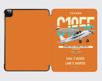 Thumbnail for Cessna A185F Skywagon design on orange ipad tablet case