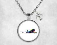 Thumbnail for Multicolor Airplane Necklace - view 10