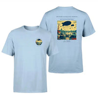 Thumbnail for VINTAGE G4521 - The Barrage Balloon Morning - Double-Side T-Shirt design on lightblue double side t shirt