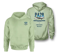 Thumbnail for Piper PA-28-181 Archer LX design on light green double-side hoodie, double-side print