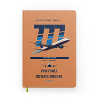 Thumbnail for Boeing 777-300ER design on orange notebook