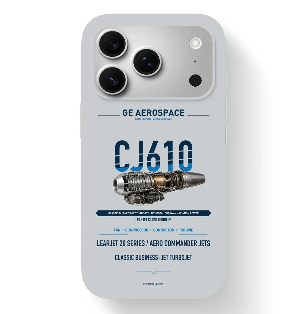 CJ610 Case design on light gray iphone case