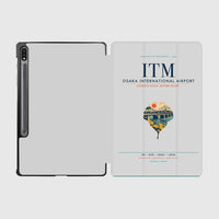 Thumbnail for Osaka International Airport (ITM) design on light gray samsung tablet tablet case