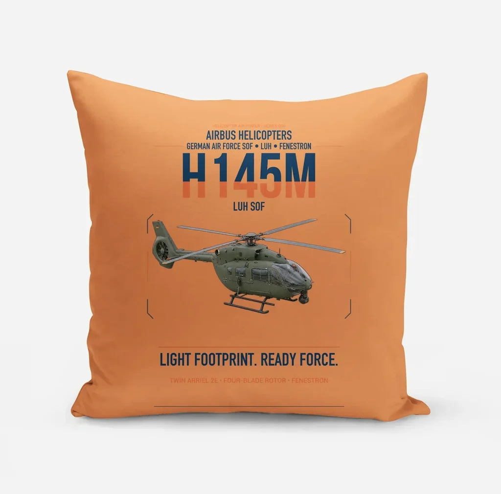 Airbus Helicopters H145M LUH SOF design on orange pillow