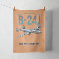 Thumbnail for B-24J Liberator design on orange towel
