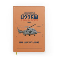 Thumbnail for Airbus Helicopters H225M Caracal design on orange notebook